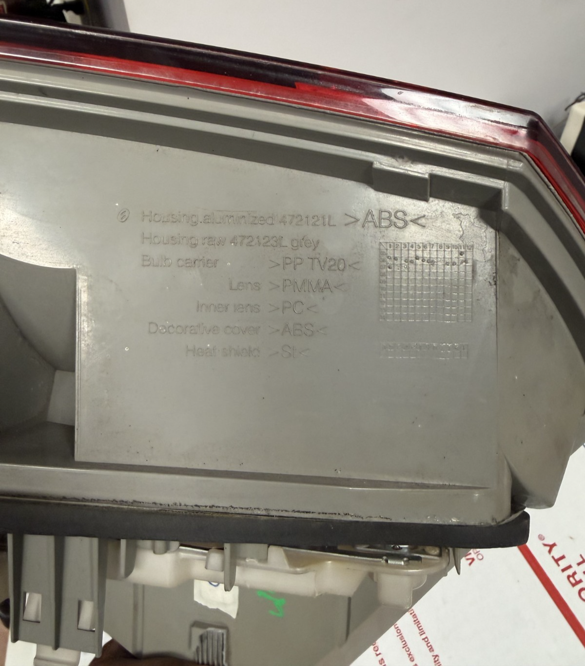 08 2008 Mercedes GL450 Rear Left Driver Side Tail Light Taillight Lamp