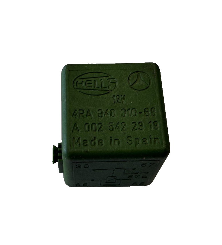 Mercedes-Benz Hella Relay Module 12V 4RA 940 010 68, A 002 542 23 19 Green by Mercedes-Benz