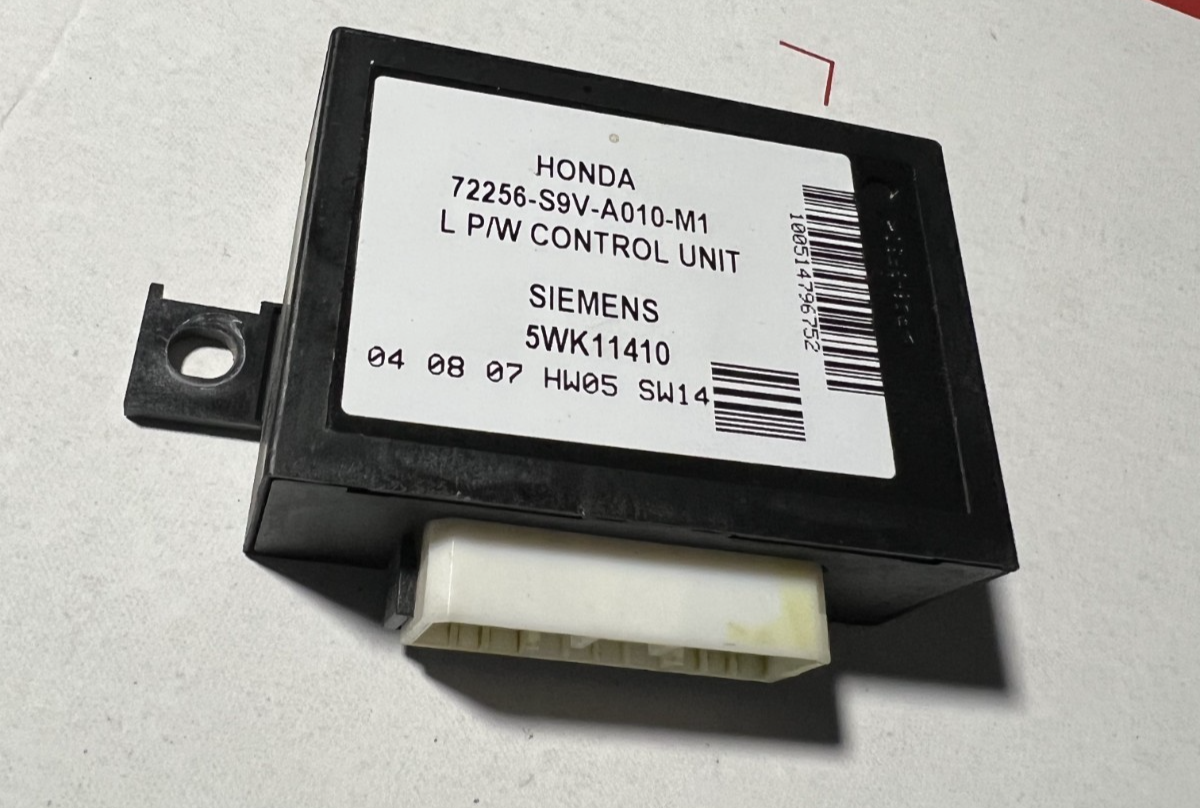 03 04 05 06 07 08 Honda Pilot Window Control Module Front Left 72256 S9V A010 M1