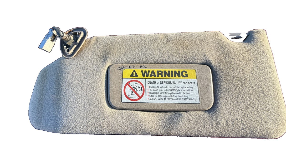 1998 1999 2000 2001 2002 Honda Accord Driver Left LH Side Sun Visor Beige