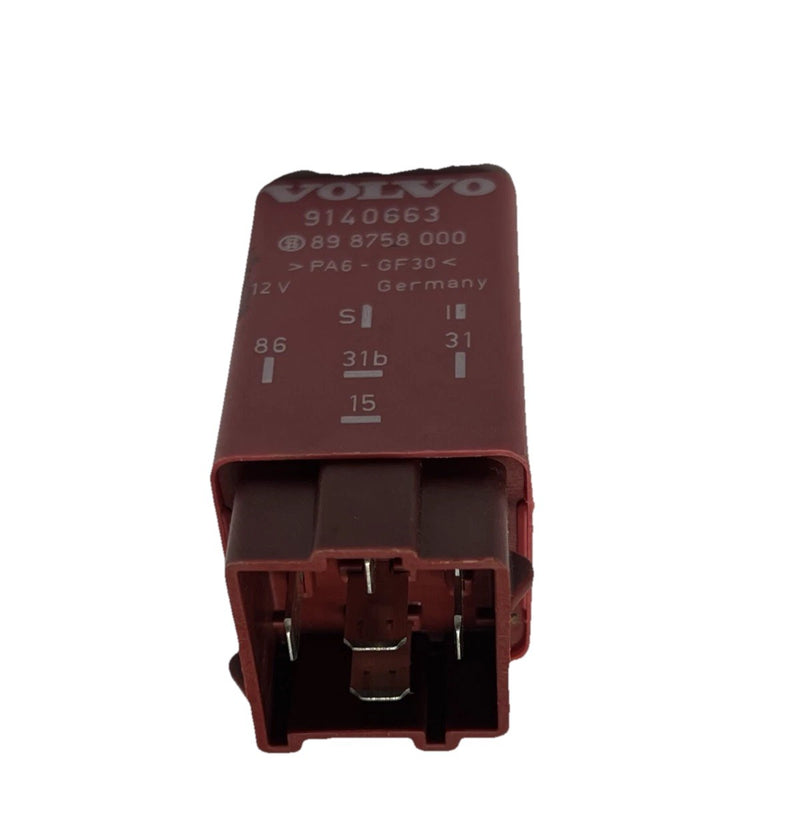Volvo Intermittent Windshield Wiper Relay Module OEM 9140663, 89 8758 000