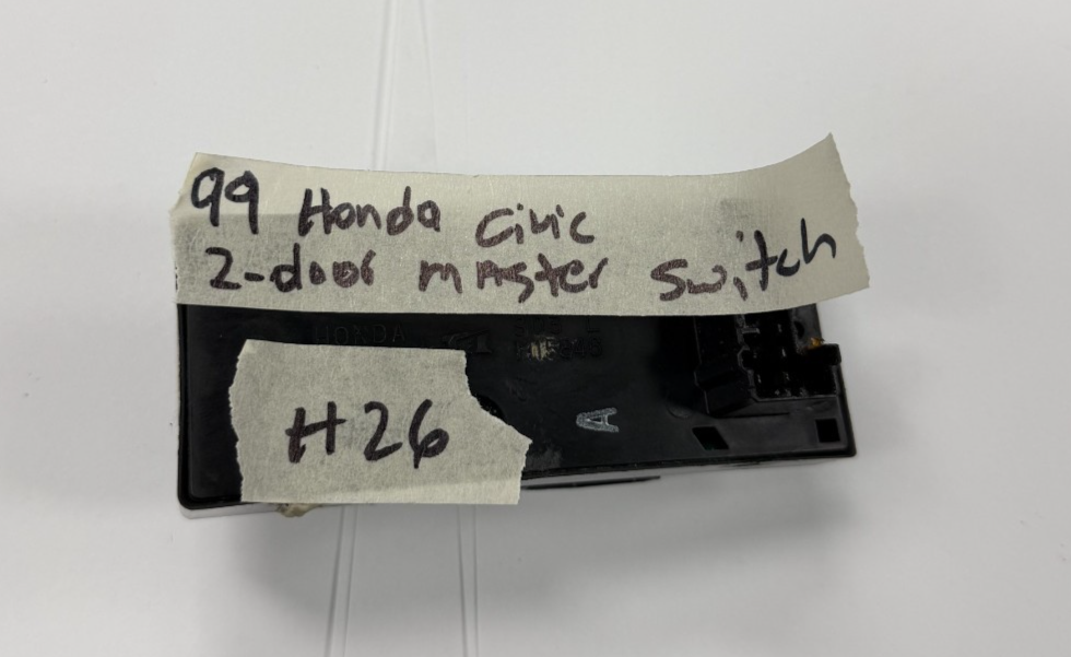 96 97 98 99 00 Honda Civic Coupe 2DR Master Power Window Switch Left M15846