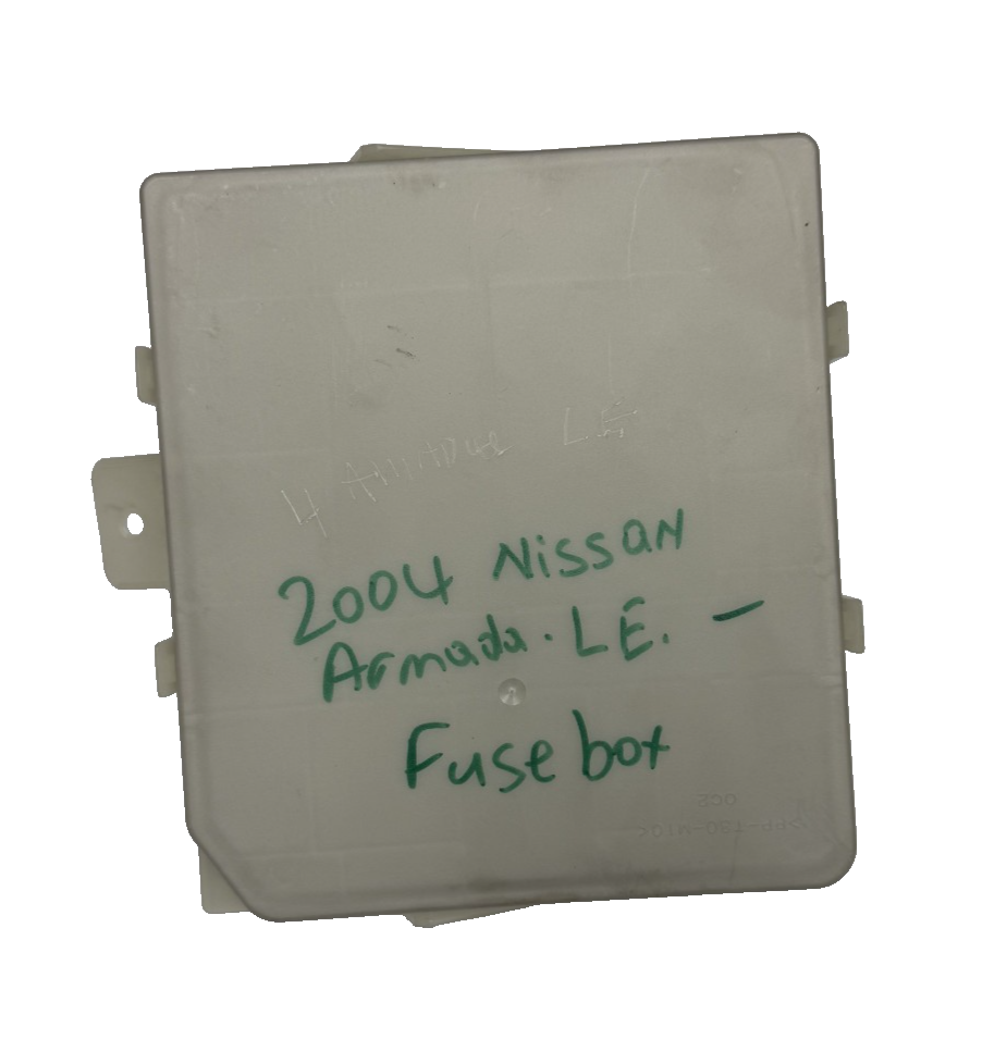 04 05 06 07 2004 2005 2006 2007 Nissan Armada LE Engine Fuse Relay Box Fusebox
