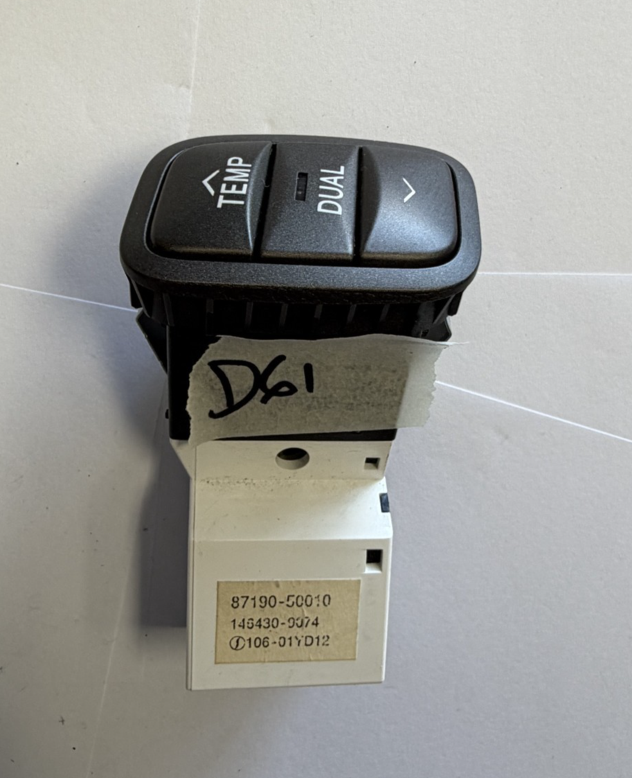 2001-2006 Lexus LS430 Climate Temperature Switch Left Driver 87190 50010