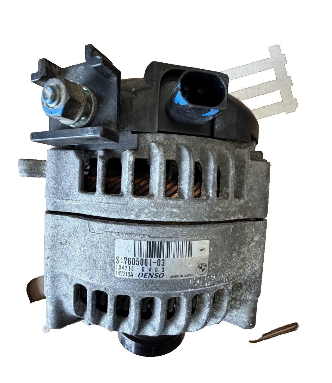 14 2014 BMW X1 xDrive Engine Alternator Generator Motor 7605061-03, 104210-6403