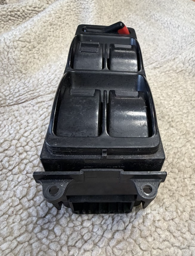 1998-2002 Honda Accord Master Power Window Switch Front Left 0E15A Black