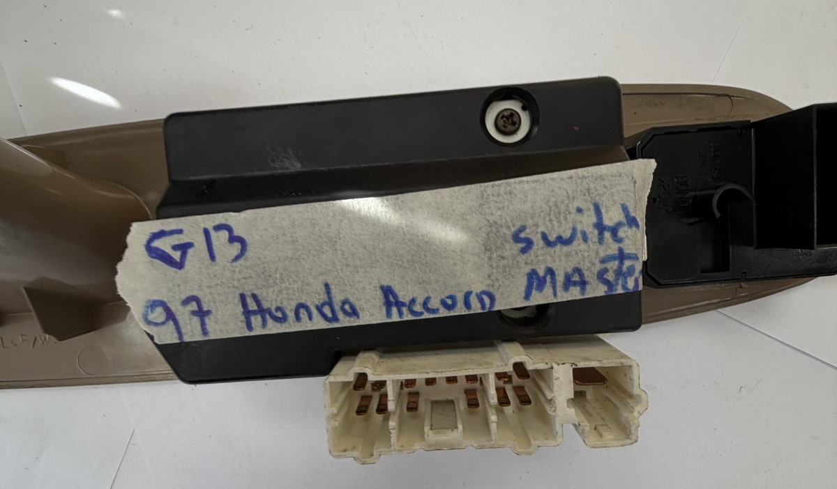 94-97 Honda Accord EX LX 4D Sedan Driver Left Side Master Power Window Switch