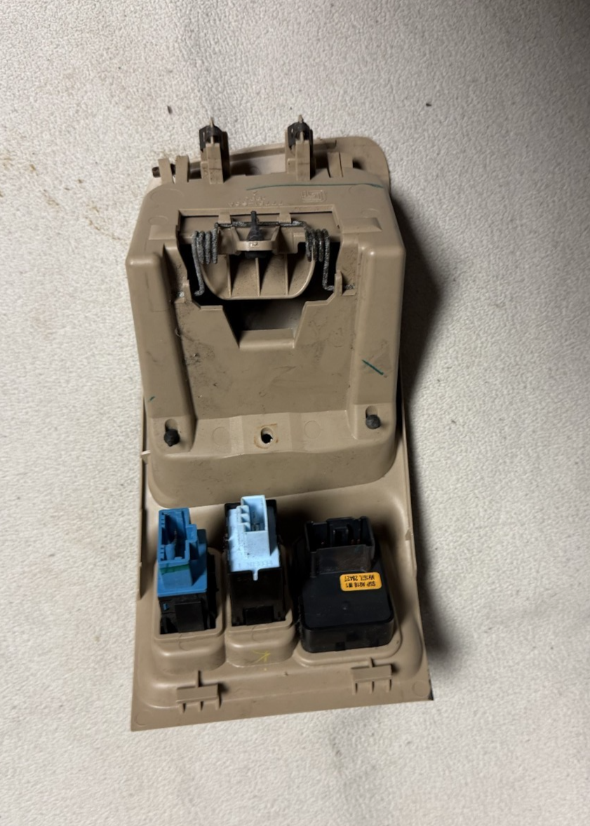 2001-2005 Honda Civic Left Driver Side Dash Storage Compartment Panel Tan
