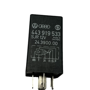 Volkswagen Audi Heated Seat Relay 12V OEM 443 919 533, 24.3900.00 Black