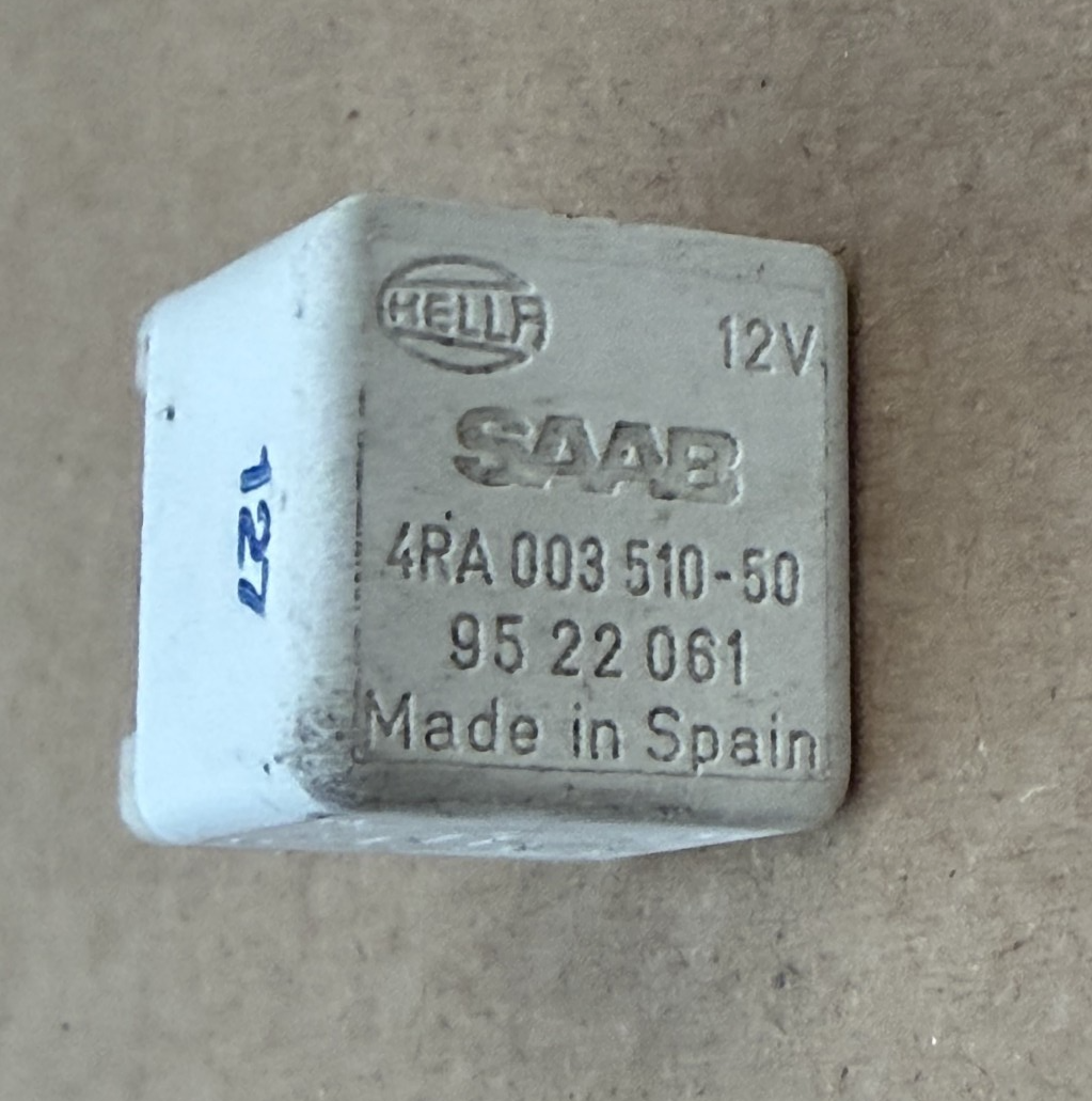 Saab 9-3 9-5 900 9000 Multi Purpose Use 4 Pin Fuse Relay 4RA 003 510, 95 22 061