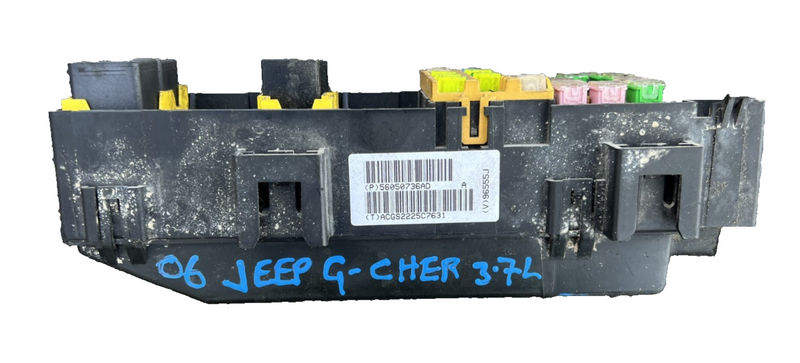 06 2006 Jeep Grand Cherokee 3.7L Fuse Box Relay Junction Block 56050736AD
