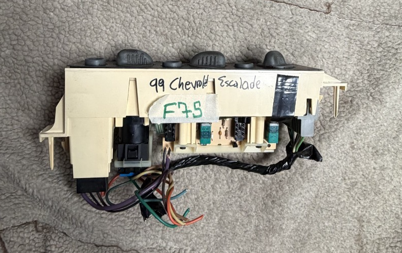 1996-1999 Chevrolet Tahoe AC Heater Climate Temperature Control Switch