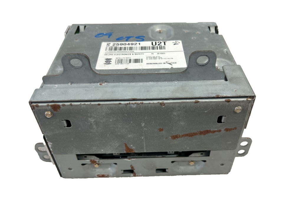 08-14 Cadillac CTS AM FM Radio Navigation 6 Disc CD Player 25904921, 28145623