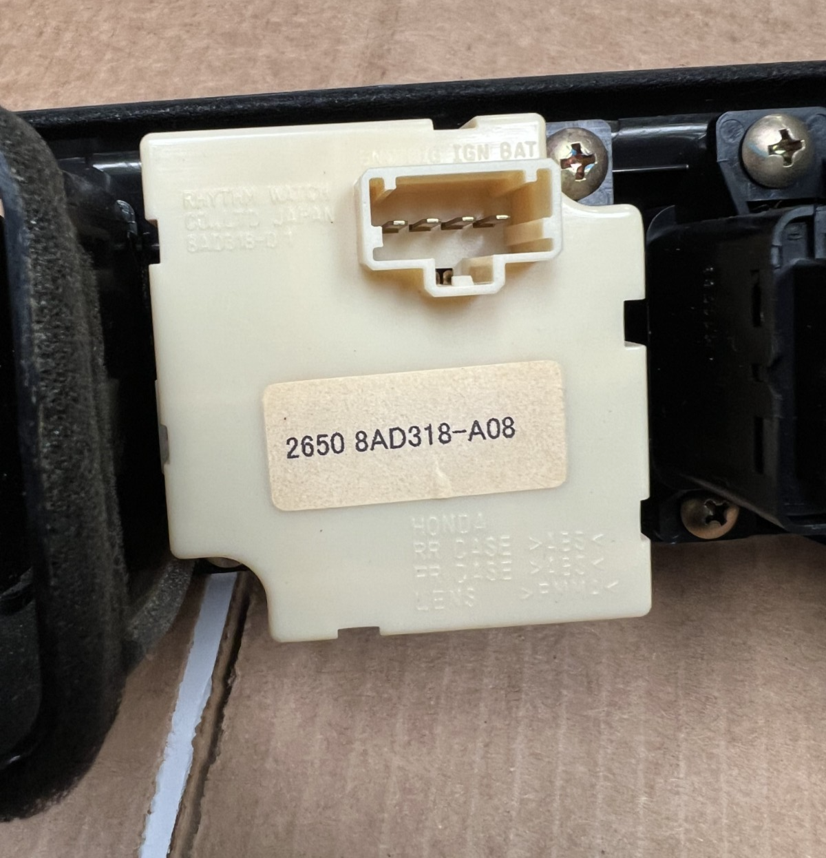 1997-2001 Honda CRV CR-V Dash Vents with Digital Clock and Hazard Switch OEM