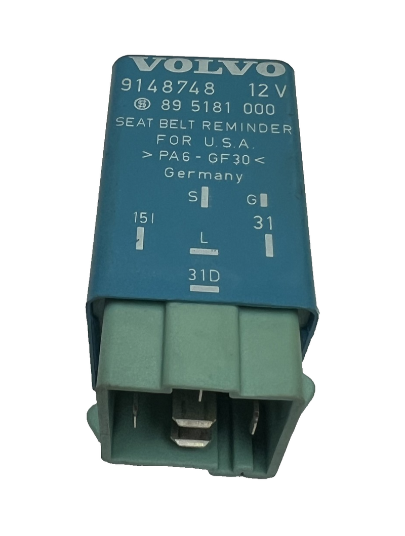 Volvo Warning Seat Belt Relay 12V 9148748 fits Volvo V70 C70 S70 V40 S40