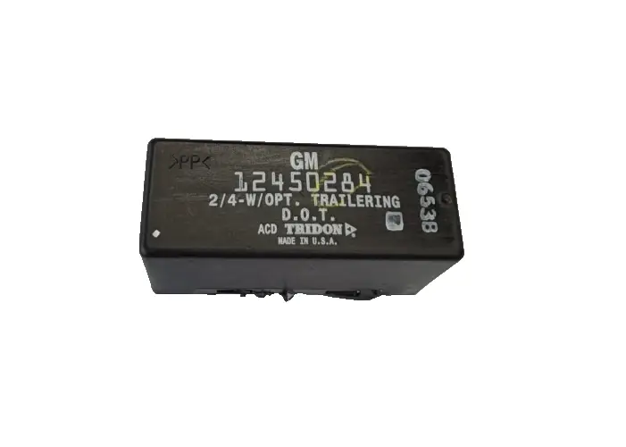 2002-2009 GMC Envoy Turn Signal Flasher Relay 2/4-W/OPT 12450284 Black by General Motors