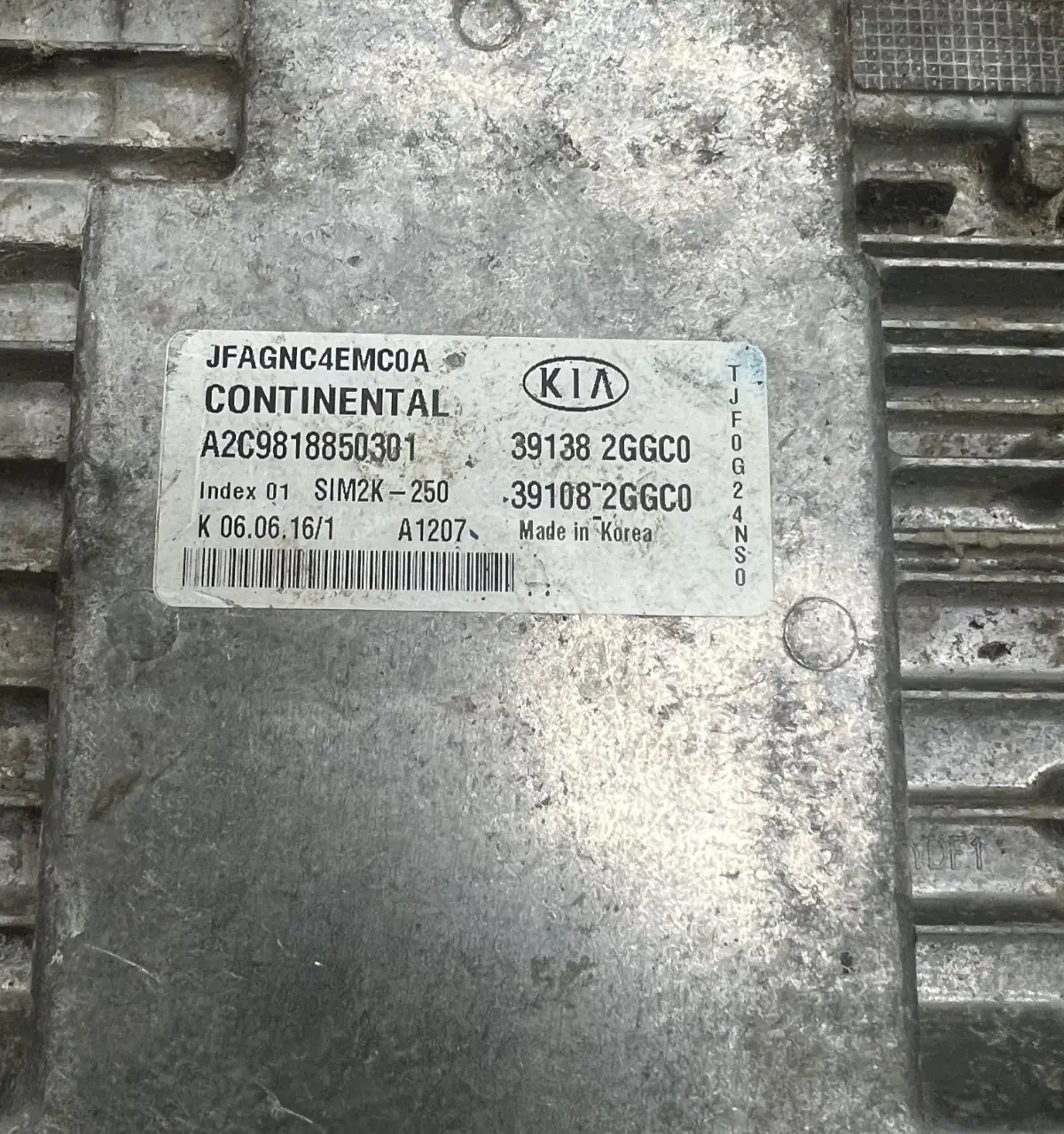 2016 2017 2018 Kia Optima Engine Computer Module OEM 39138 2GGC0, 39108 2GGC0 by Kia
