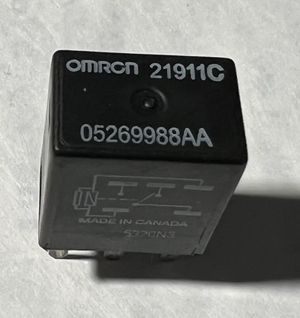 Omron 5 Pin Micro Relay 05269988AA fits 2006-2019 Dodge Charger Black