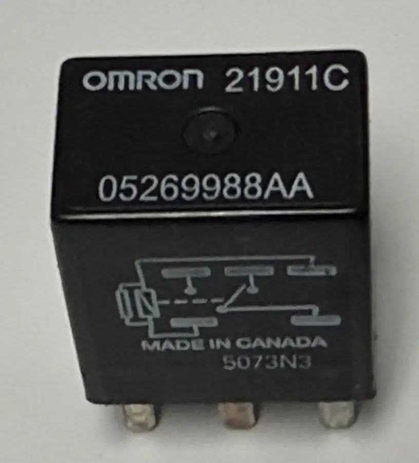 Omron 5 Pin Micro Relay 05269988AA Black fits 2006-2019 Dodge Charger by Omron