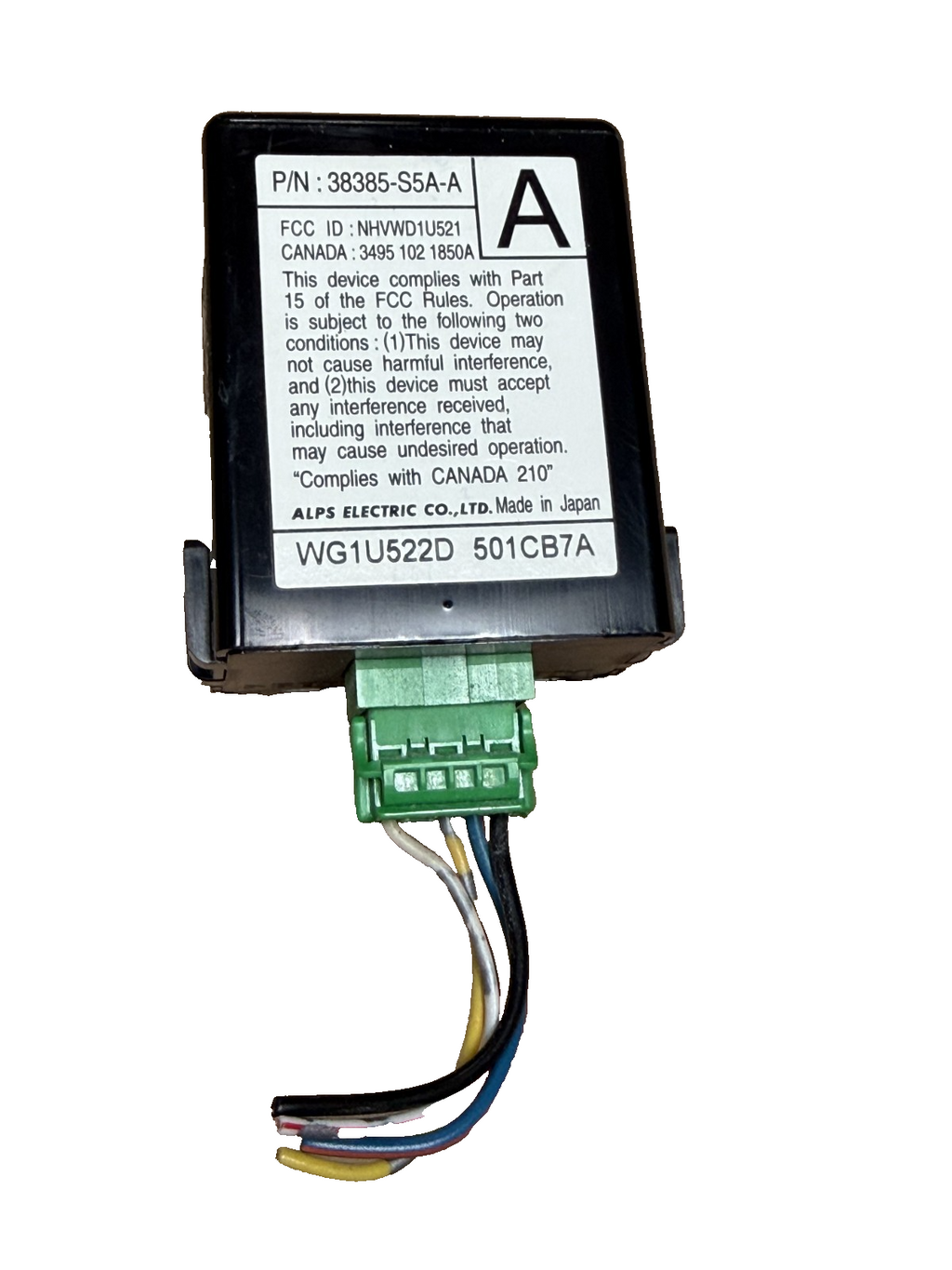 01 02 03 04 05 Honda Civic Keyless Entry Receiver Module 38385 S5A A, 501CB7A