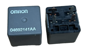 2pcs Genuine Omron 4 Pin Relay 04692141AA Black fits Chrysler Dodge Jeep