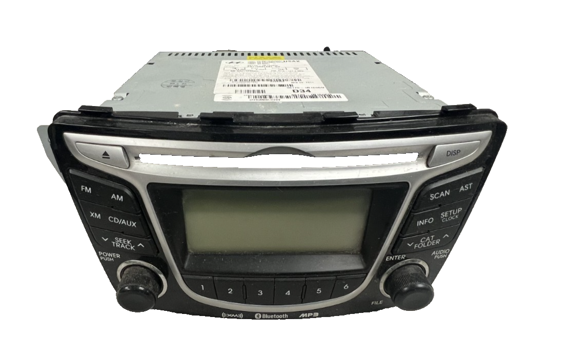 12-14 Hyundai Accent Radio AM FM Single CD Player with Bluetooth 961701R150GU