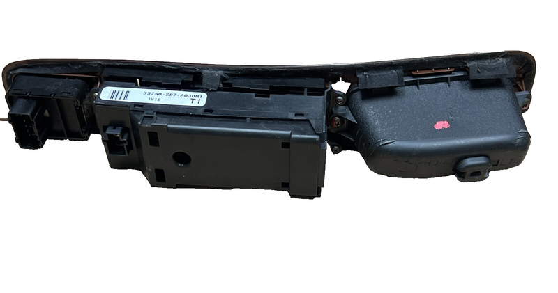 1998-2002 Honda Accord Front Driver Side Master Window Control Switch Woodgrain
