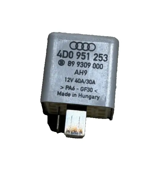1992-2004 Audi S4 S6 A4 Fuel Pump Relay 12V 40A 30A #372 4D0 951 253 by Audi