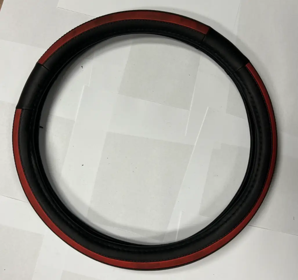 Steering Wheel Cover Black Red for Steering Wheel Protection Universal Fit by Unbranded