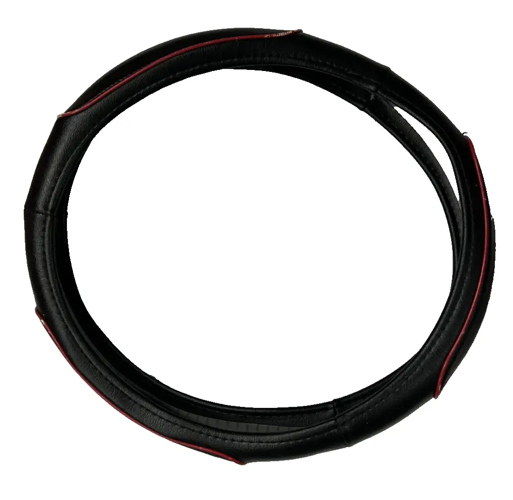 Steering Wheel Cover Black Red for Steering Wheel Protection by Unbranded