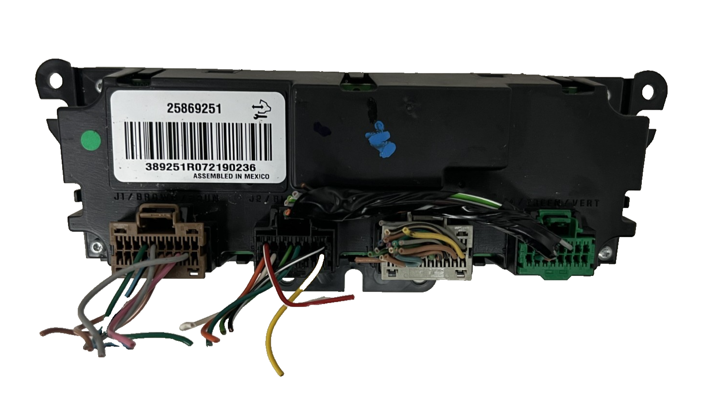 2007-2012 GMC Acadia Heater AC Air Temperature Climate Control Switch 25869251