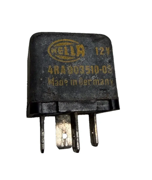 Hella 12V 4-Pin Connector Relay 4RA 003 510 00 | Black OEM Automotive Relay