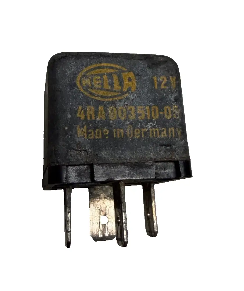 Hella 12V 4-Pin Connector Relay 4RA 003 510 00 Black by Hella