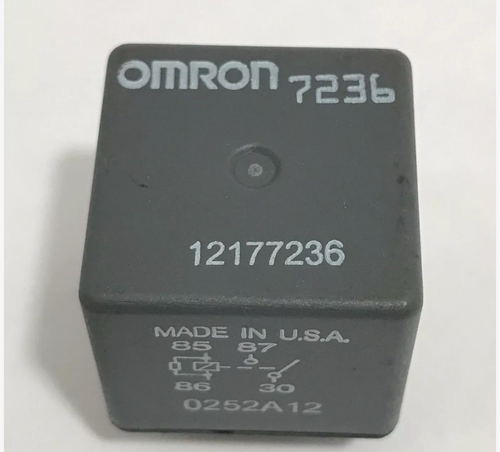 Genuine Omron 4-Pin Rear Window Defogger HVAC Blower Motor Relay OEM 12177236