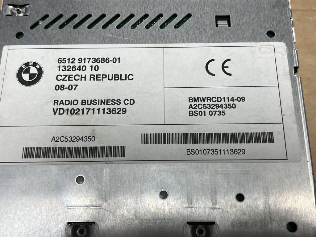 2004-2008 BMW E85 Z4 X3 Audio Radio Receiver AM FM CD Player OEM 9173686