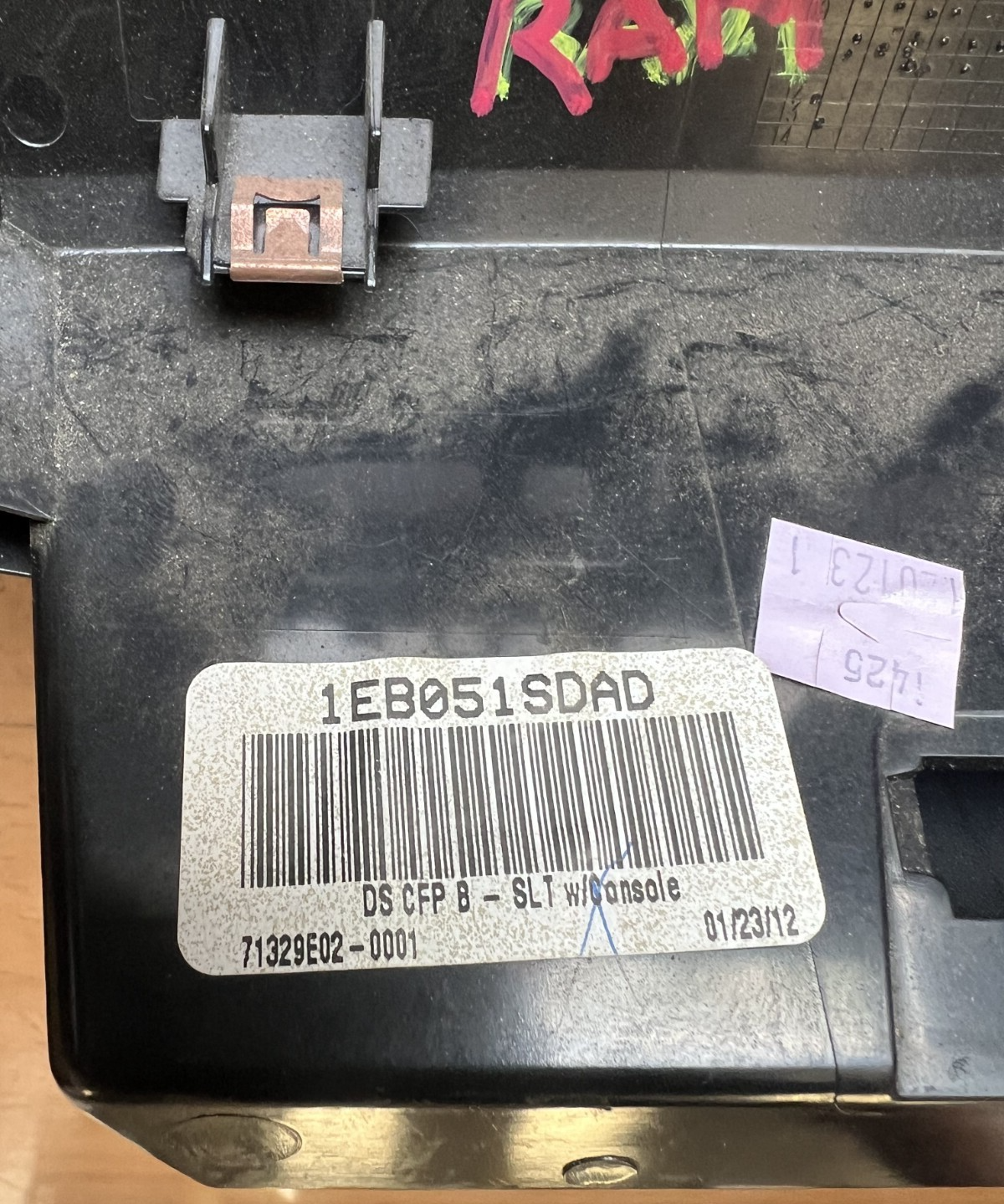 2009-2012 Dodge Ram 1500 2500 Center Dash Radio Climate Bezel with Vents