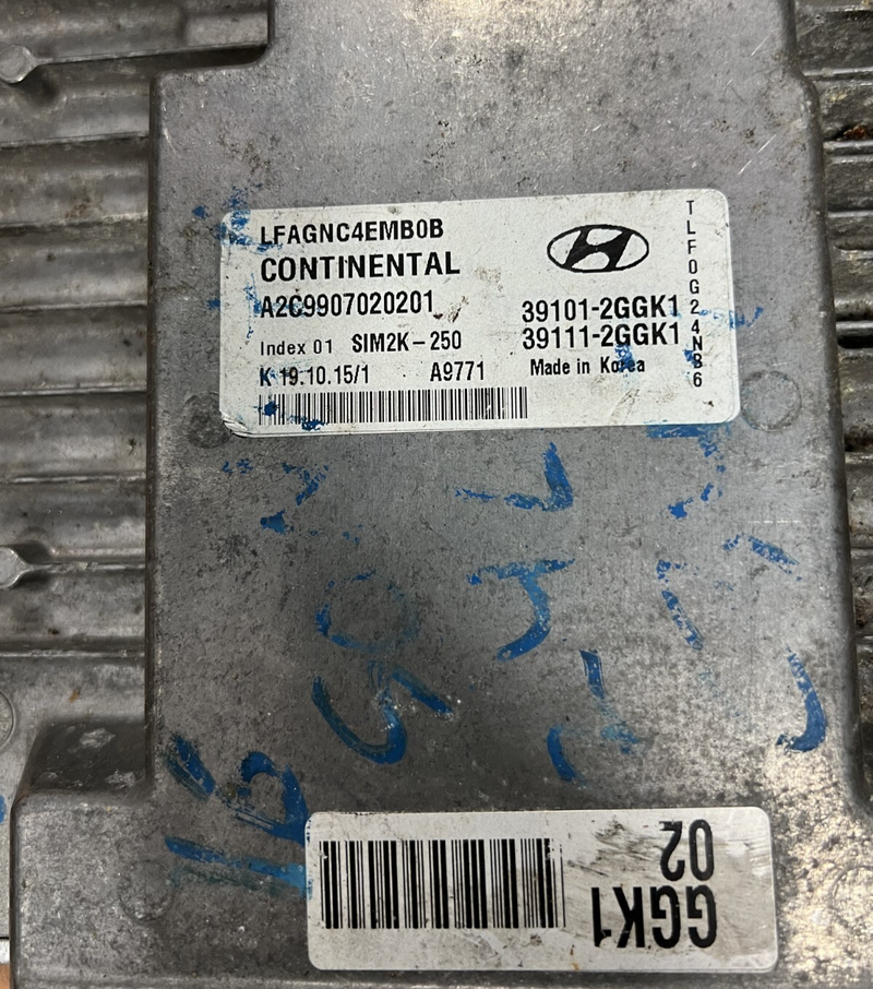 16 2016 Hyundai Sonata 2.4L Engine Computer Control Module OEM 39101-2GGK1