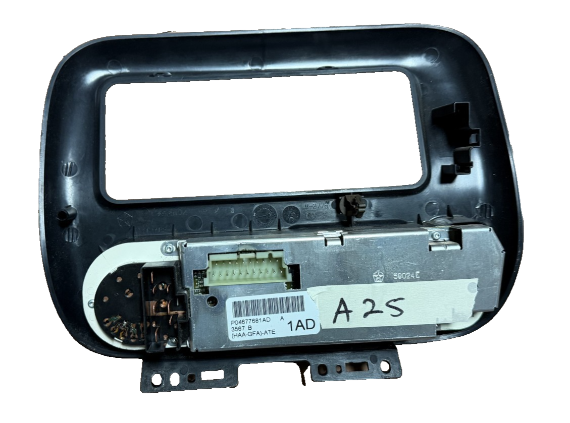2000-2001 Ram 1500 2500 3500 HVAC Climate Control Bezel Panel 04677681AD