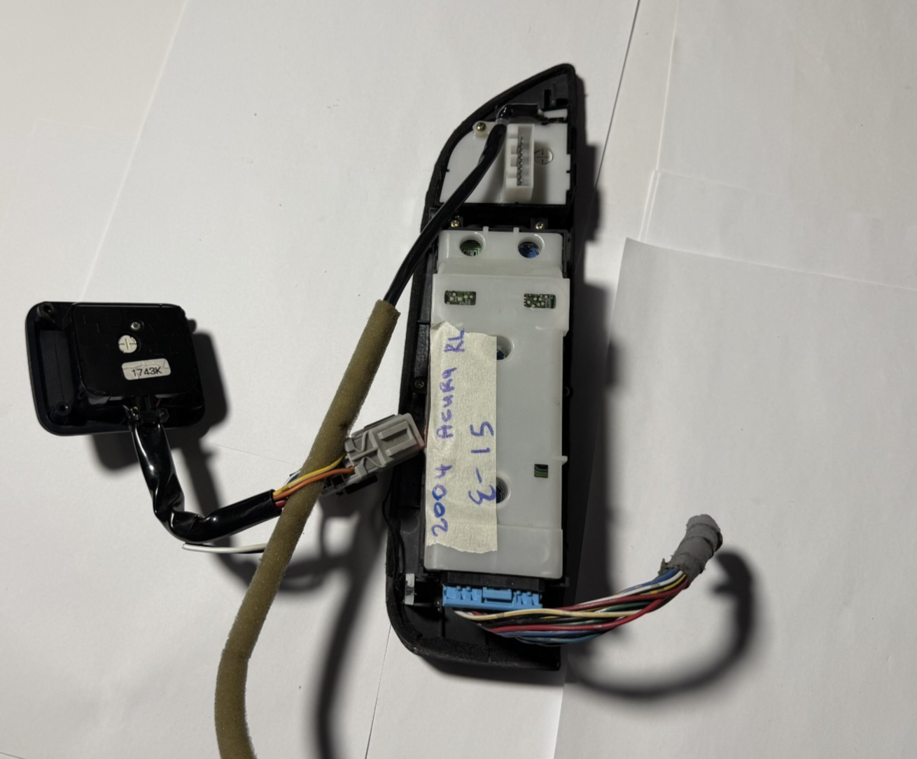 96 97 98 99 00 01 02 03 04 Acura RL Master Window Switch Left Driver Black