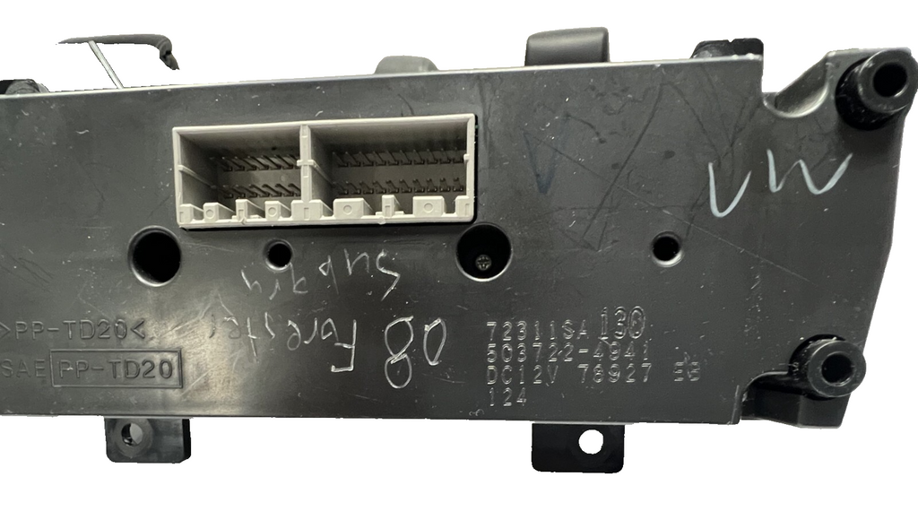 2007-2008 Subaru Forester AC Heater Climate Control OEM 72311SA130, 503722-4941