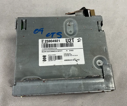 08-14 Cadillac CTS AM FM Radio Navigation 6 Disc CD Player 25904921, 28145623 by GM