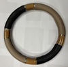 Steering Wheel Cover Tan and Black for Steering Wheel Protection