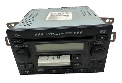 01-02 Honda Accord Stereo AM FM CD 6 Disc Cassette Radio Receiver 39100 S84 A300