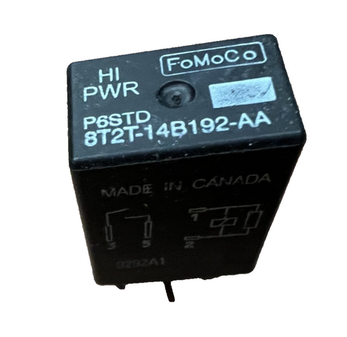 Ford Lincoln Mercury 4 Pin Accessory Power Relay HI Power 8T2T 14B192 AA Black
