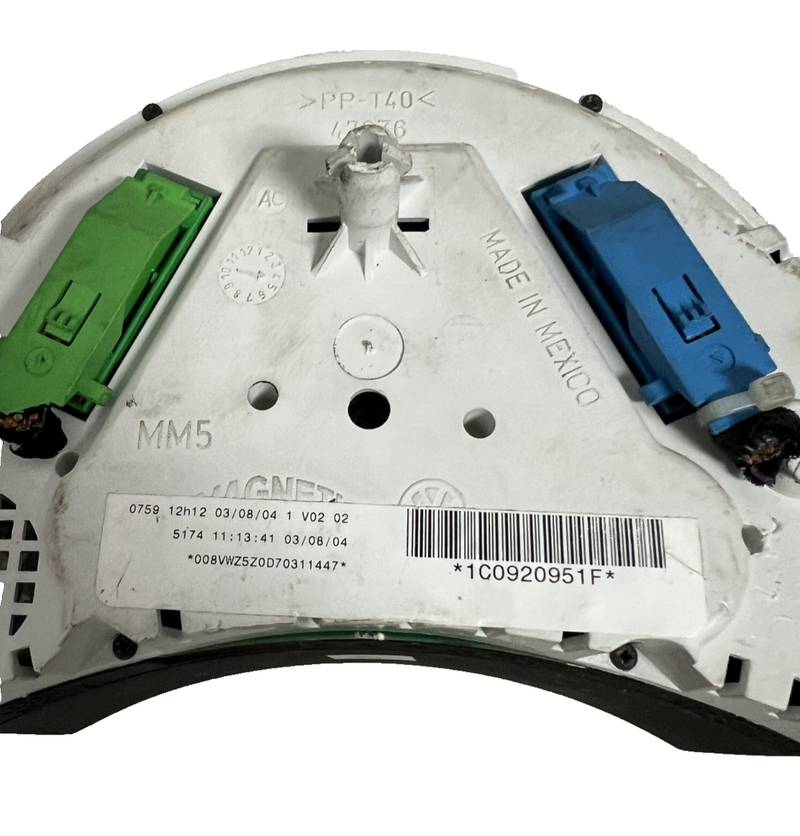04 05 Volkswagen Beetle Dash Panel Speedometer Instrument Cluster 1C0920951F