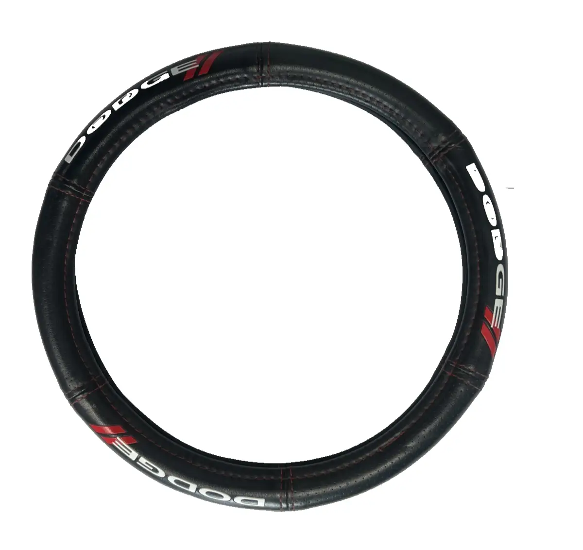 Universal Steering Wheel Cover for Dodge Car SUV Truck Van Black Red by Dodge