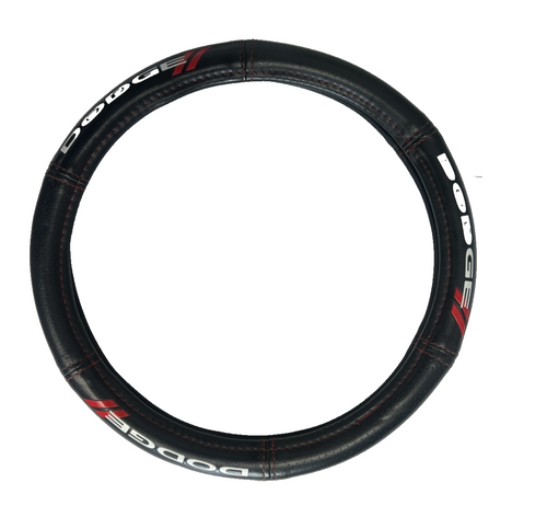 Universal Steering Wheel Cover for Dodge Car SUV Truck Van Black Red
