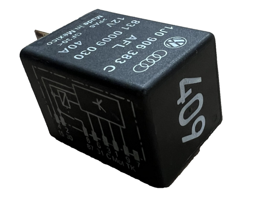 02 2002 Volkswagen Cabrio 2.0L Fuel Pump Relay 1J0 906 383 C, 831 0009 030