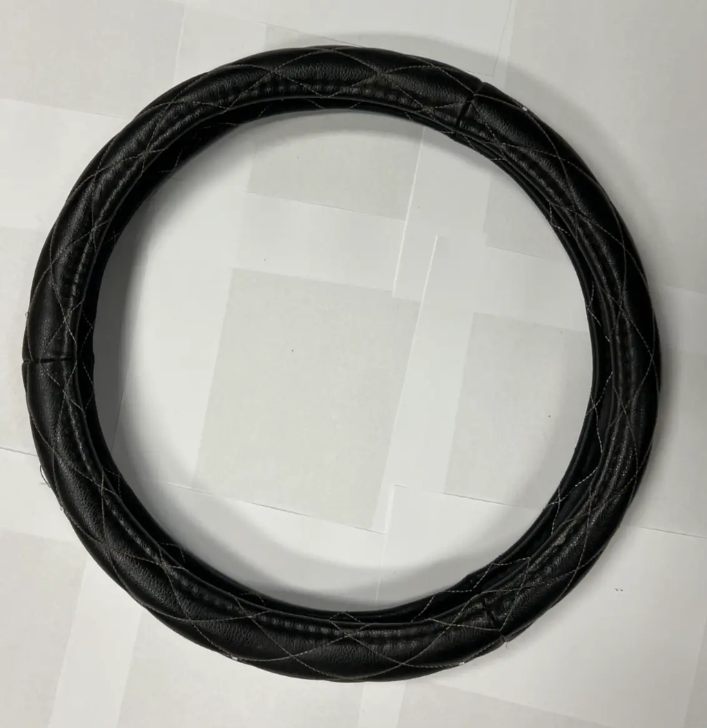 Steering Wheel Cover Diamond Like Pattern Black for Steering Wheel Protection by Unbranded