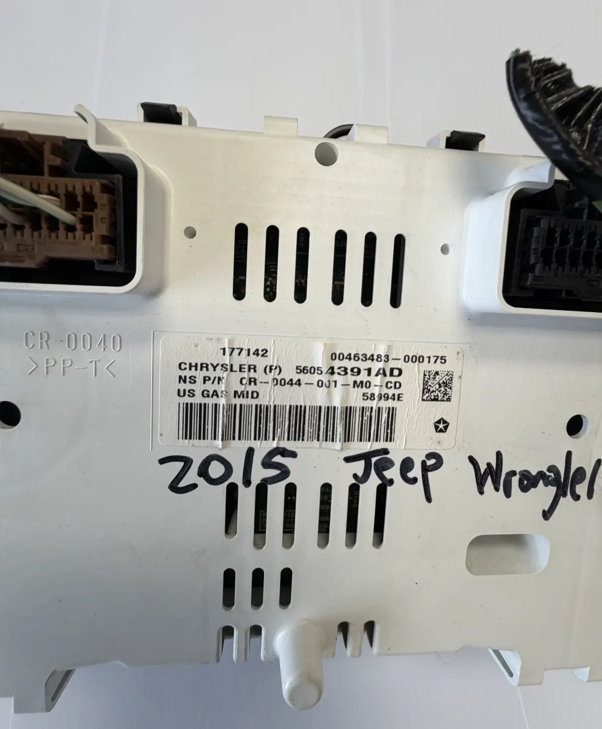 2015-2016 Jeep Wrangler Speedometer Gauge Instrument Cluster 56054391AD by Chrysler